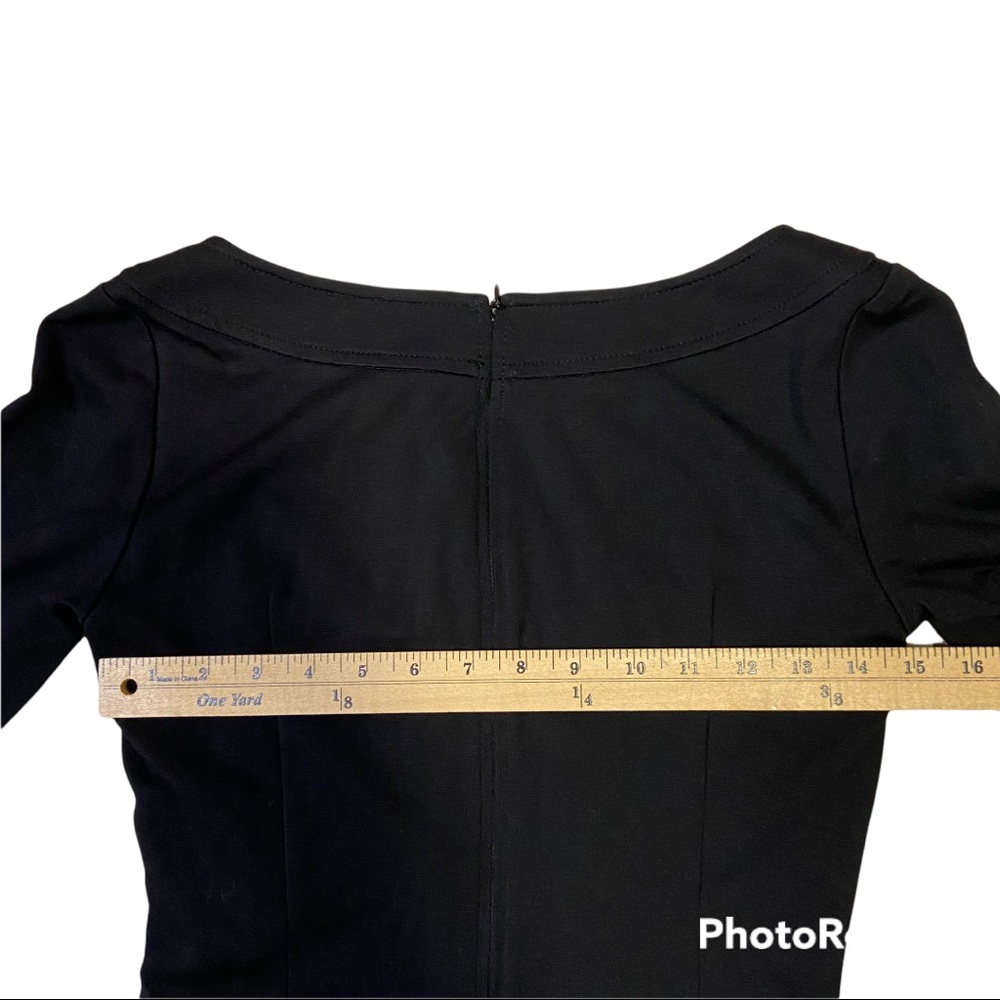 Lauren Ralph Lauren Ruched V-neck Dress Size 2 - Picture 6 of 10